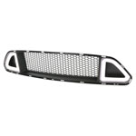 SPEC-D Tuning Ford Mustang Upper Mesh Grille With Led; 2015-2018