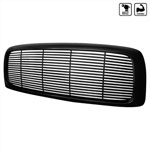 Spec-D Dodge Ram Black Grill; 2002-2005