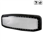 SPEC-D Tuning Dodge Ram Black Mesh Grille; 2006-2008