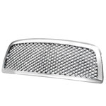 SPEC-D Tuning Dodge Ram Mesh Grill Chrome; 2009-2012