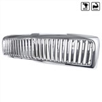 Spec-D Dodge Ram Vertical Grille - Chrome; 1994-2001