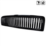 Spec-D Dodge Ram Vertical Grille - Black; 1994-2001