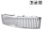 Spec-D Silverado Vertical Grille; 2007-2008