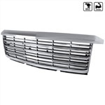 SPEC-D Tuning Chevrolet Silverado Chrome Grille; 2015-2015