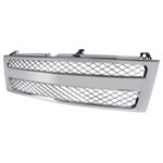 SPEC-D Tuning Chevrolet Silverado Conversion Grill - Chrome Mesh Style; 1999-2002