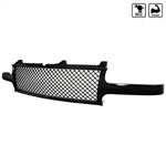 SPEC-D Tuning Chevrolet Silverado Mesh Grille Glossy Black; 1999-2002