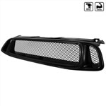 SPEC-D Tuning Subaru Impreza WRX Front Grill Black; 2004-2005