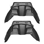 Husky Liners 19-21 Ram 1500 Wheel Well Guards Rear - Black; 2019-2021