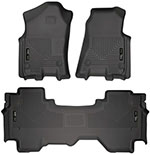 Husky Liners 19 Dodge Ram 1500 Quad Cab Weatherbeater Black Front & 2nd Seat Floor Liners; 2019-2019