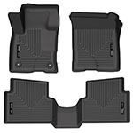 Husky Liners 2022 Ford Maverick(No Fit Hybrid) Weatherbeater Front & 2nd Seat Floor Liners - Black; 2022-2022