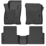 Husky Liners 21-22 Ford Bronco Sport WeatherBeater Front & 2nd Seat Floor Liners (Black); 2021-2024