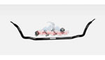 Steinjager Corvette C5 Front Sway Bar with Heavy Duty End Links 1.25" x 0.120" W DOM Tube & Poly Kit; 1997-2004