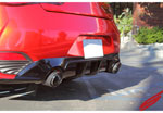 STILLEN Rear Diffuser: 17-18 Infiniti Q60 - Matte Black; 2017-2018