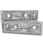 SPEC-D Tuning Chevrolet C10 Bumper Lights Chrome; 1988-1998