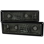 SPEC-D Tuning Chevrolet C10 Bumper Lights Smoke; 1988-1998