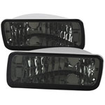 SPEC-D Tuning Chevrolet Camaro Bumper Lights - Smoke; 1982-1992