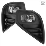 SPEC-D Tuning Toyota Highlander Fog Lights With Chrome Housing & Clear Lens - Uses OE Wiring & Switch