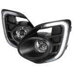 SPEC-D Tuning Mitsubishi Lancer Clear Lens Fog Lights With LED Daytime Running Lights