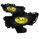 Spec-D Tuning Mazda 3 Amber Foglights With Wiring Kit; 2007-2008