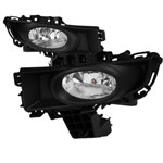 Spec-D Tuning Mazda 3 Clear Foglights With Wiring Kit; 2007-2008