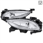 Spec-D Tuning Hyundai Sonata Fog Lights Chrome; 2011-2013