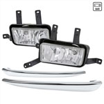 SPEC-D Tuning Chevrolet Suburban Driving Fog Lights W/Chrome Trim & Switch