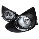 Spec-D Tuning Toyota Yaris Clear Foglights With Wiring Kit; 2012-2014