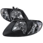 Spec-D Tuning Dodge Caravan Euro Headlights Black Housing