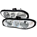 Spec-D Camaro Halo Headlights - Chrome V8 / V6; 1998-2002