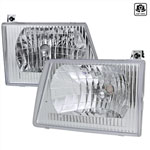 Spec-D Tuning Ford Econoline Euro Headlight Chrome Housing