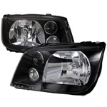 Spec-D Vw Jetta Jdm Black Headlights; 1999-2003