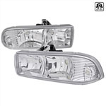 Spec-D Tuning Chevrolet S10/Blazer Chrome Housing Headlights; 1998-2004