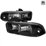 Spec-D Tuning Chevrolet S10/Blazer Black Housing Headlight; 1998-2004