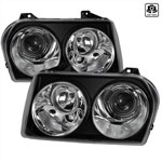 Spec-D Tuning Chrysler 300 Projector Headlight Black, Not Compatible With Factory Hid; 2005-2010