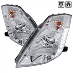 Spec-D Tuning Nissan 350z Projector Headlights Chrome Housing; 2003-2005