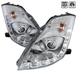 Spec-D Tuning Nissan 350z Projector Headlights Chrome; 2006-2006