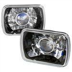 Spec-D Tuning All All 7x6 Projector Headlights Black, All