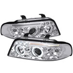 Spec-D Audi A4 Projector Headlights; 2000-2001