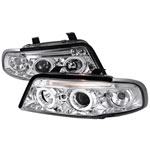 Spec-D Audi A4 Projector Headlights; 1996-1999