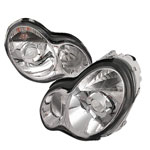 Spec-D Tuning Mercedes Benz W203 C Classhalo Projector Headlights Chrome