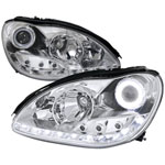 Spec-D Tuning Mercedes Benz W220 S-Class Projector Headlights - Chrome