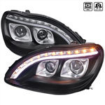 Spec-D Tuning Mercedes Benz W220 Projector Headlight Black Housing