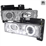 Spec-D Tuning Chevrolet C10 Halo Projector Headlights With Led Chrome