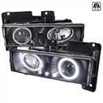 Spec-D Tuning Chevrolet C10 Halo Projector Headlights With Led Black