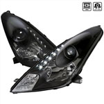 SPEC-D Tuning Toyota Celica Projector Headlight Black With LED Drl; 2000-2005