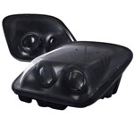 Chevrolet Corvette Projector Headlight Black Housing; 1997-2004