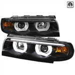 Spec-D Tuning Bmw E87 Halo Projector Headlight - Black