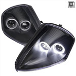 Spec-D Tuning Mitsubishi Eclipse Halo Projector Headlight Black Housing; 2000-2005