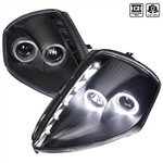 Spec-D Tuning Mitsubishi Eclipse Led Halo Projector Headlight Black Housing; 2000-2005