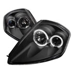 Spec-D Tuning Mitsubishi Eclipse Dual Halo Projector Headlights Black; 2000-2005